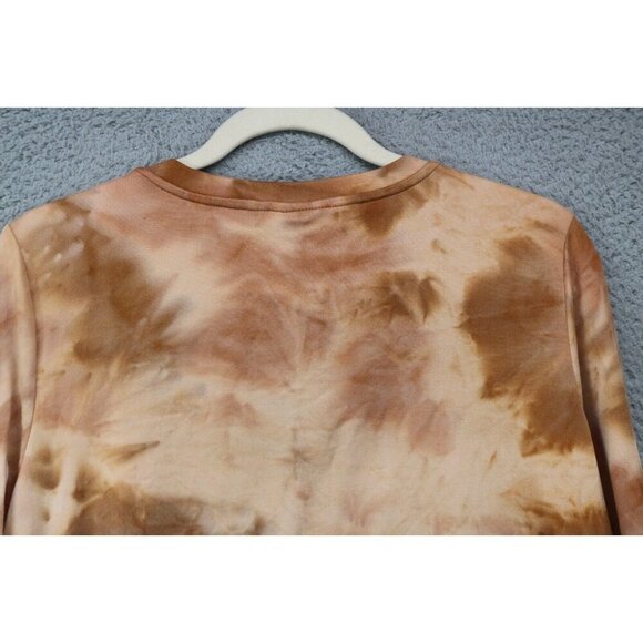 LOGO Lounge Tie Dye Long Sleeve Tunic Top-Size Medium-Boho-Pockets - Picture 10 of 10
